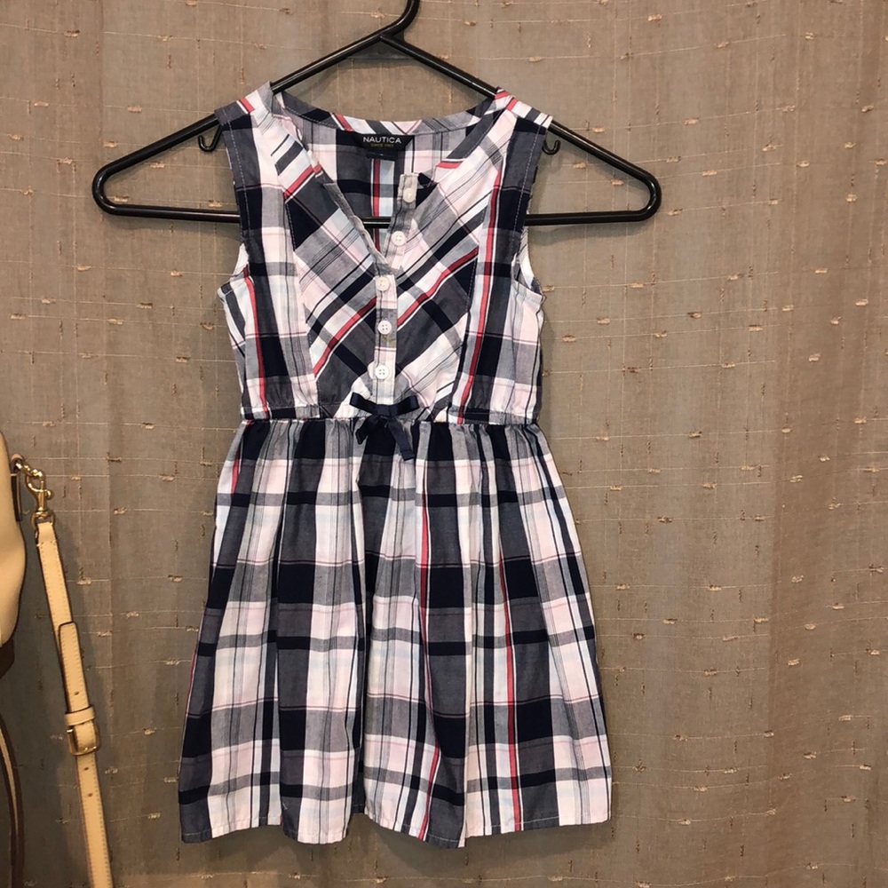💓Girl’s Nautica Plaid Button Up Dress